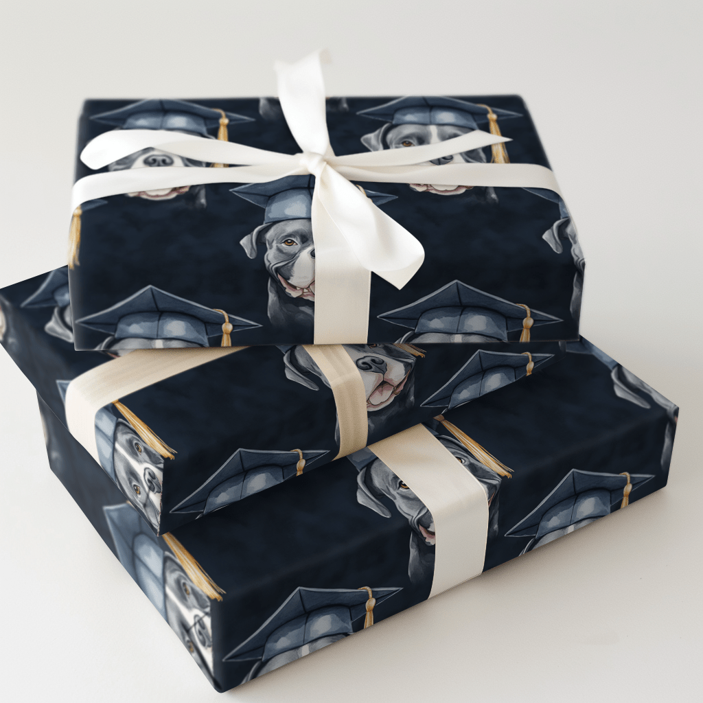 Pittbull Graduate - Wrapping Paper - Aspen & Arlo