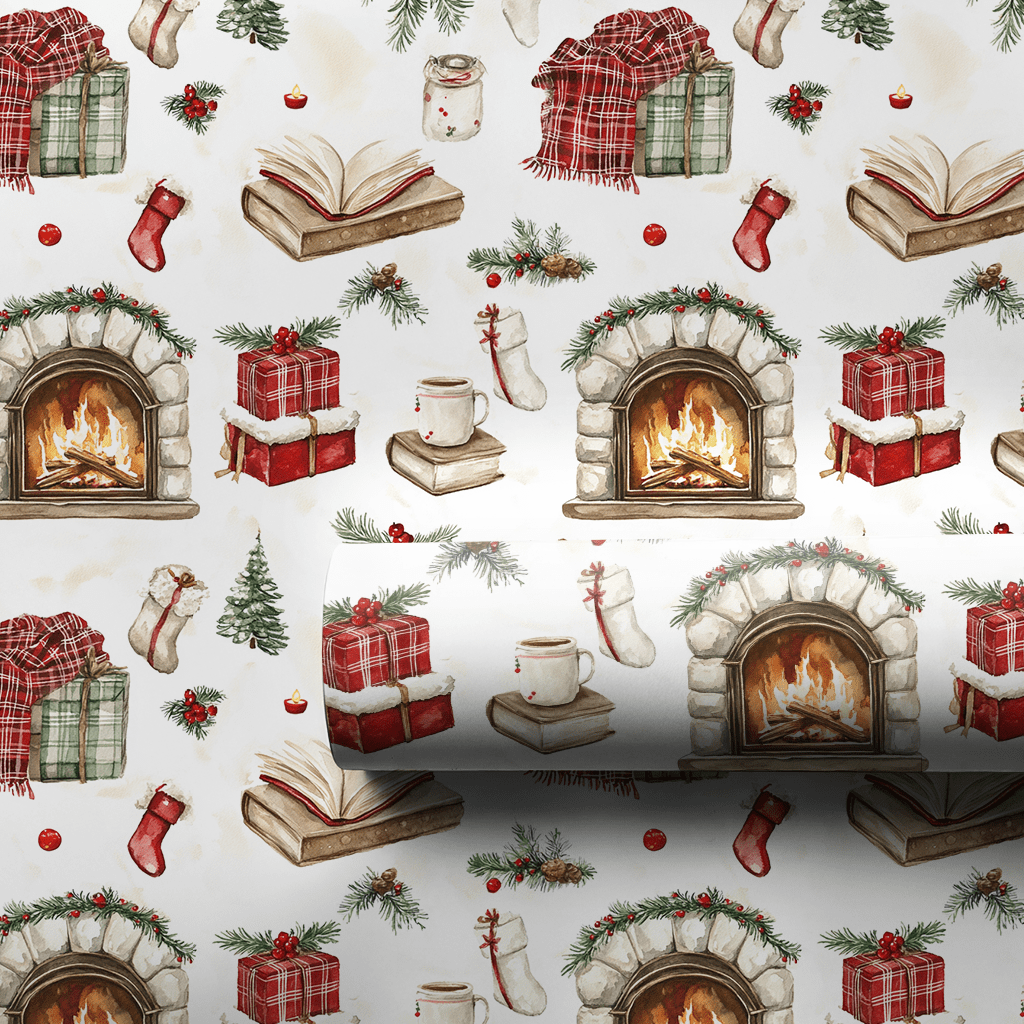 Fireside Eve - Wrapping Paper - Aspen & Arlo