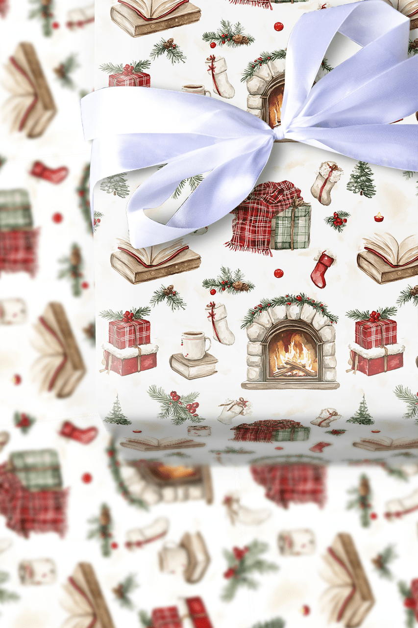 Fireside Eve - Wrapping Paper - Aspen & Arlo