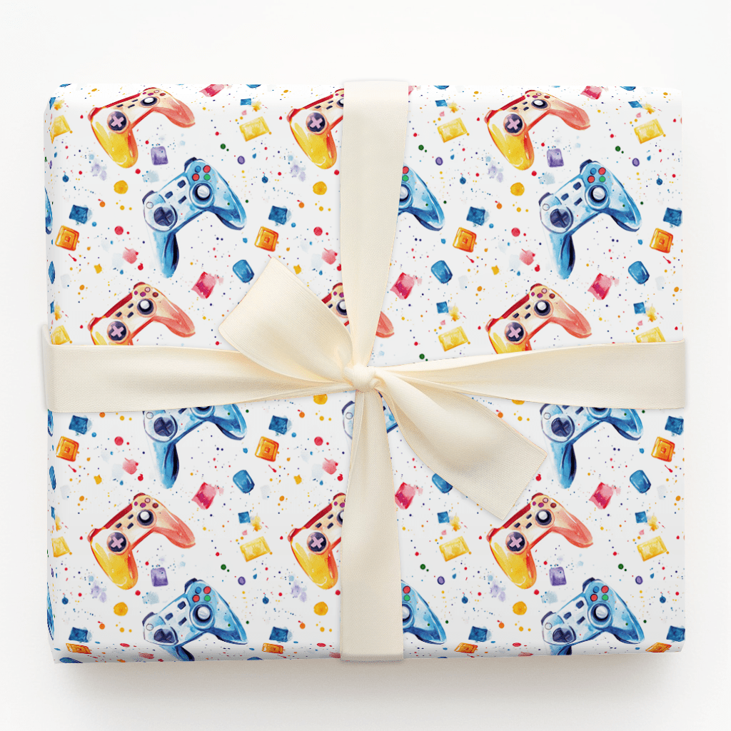 Play Pause Party - Wrapping Paper - Aspen & Arlo
