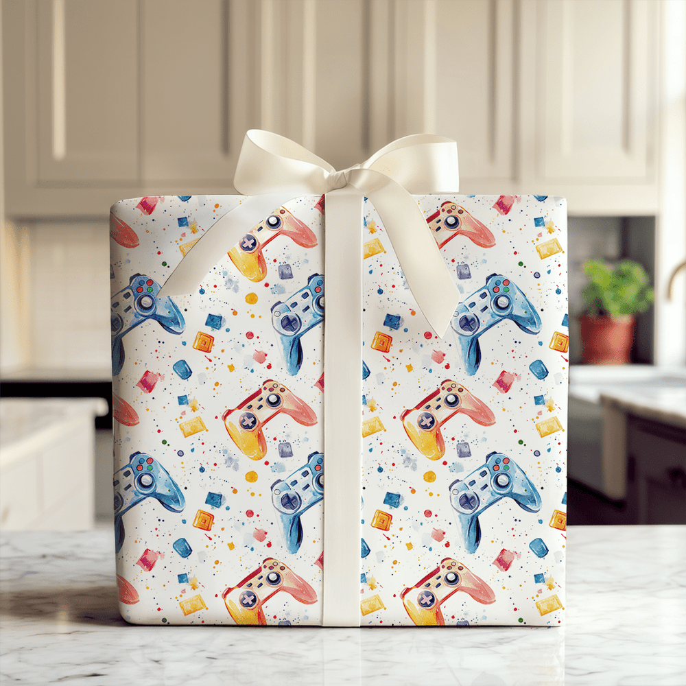 Play Pause Party - Wrapping Paper - Aspen & Arlo