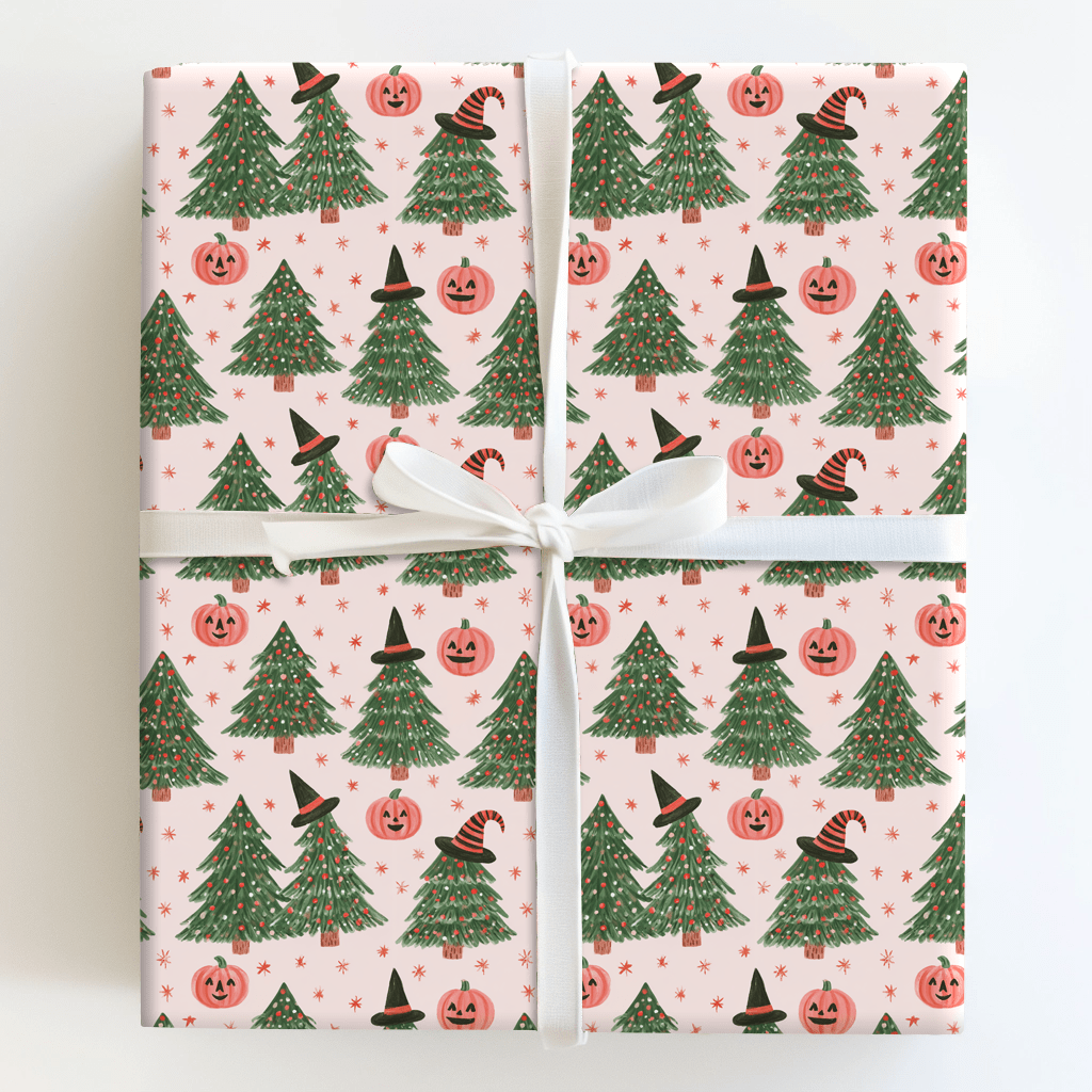Witch Hat Evergreens - Wrapping Paper - Aspen & Arlo