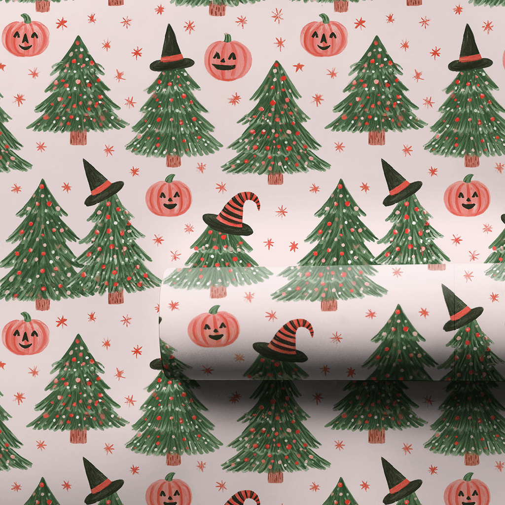 Witch Hat Evergreens - Wrapping Paper - Aspen & Arlo
