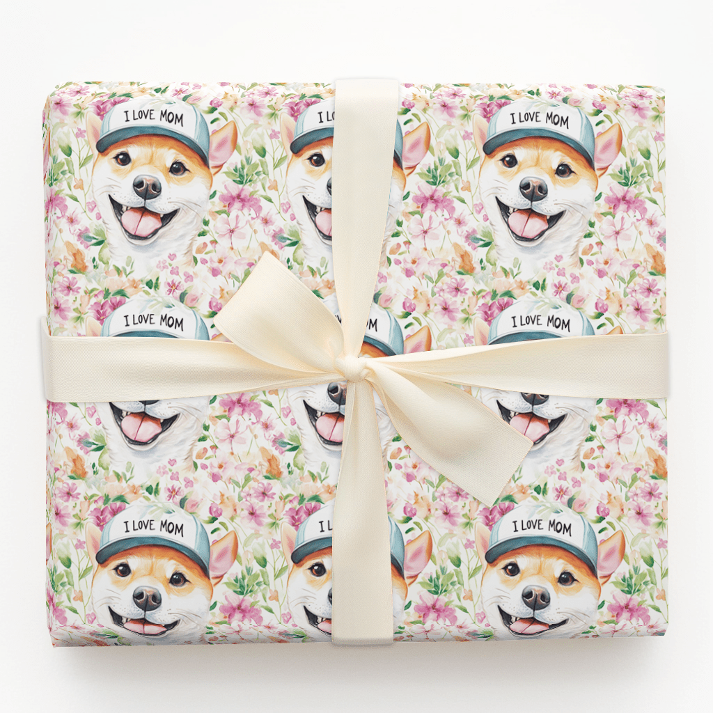 Mom's Favorite Shiba Inu - Wrapping Paper - Aspen & Arlo
