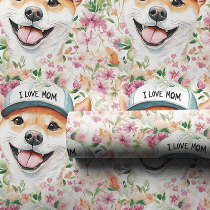 Mom's Favorite Shiba Inu - Wrapping Paper - Aspen & Arlo