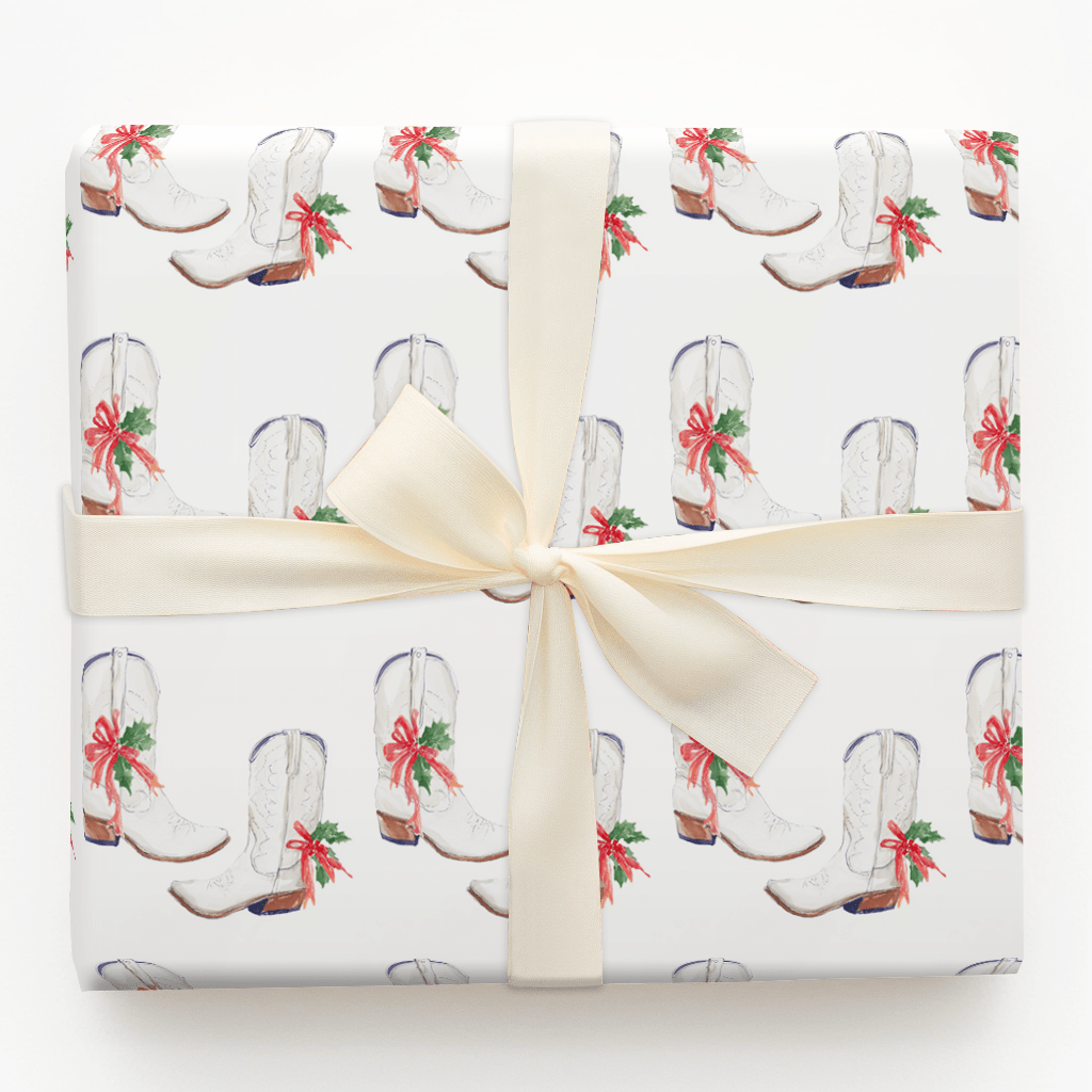 Mistletoe Spurs - Wrapping Paper - Aspen & Arlo