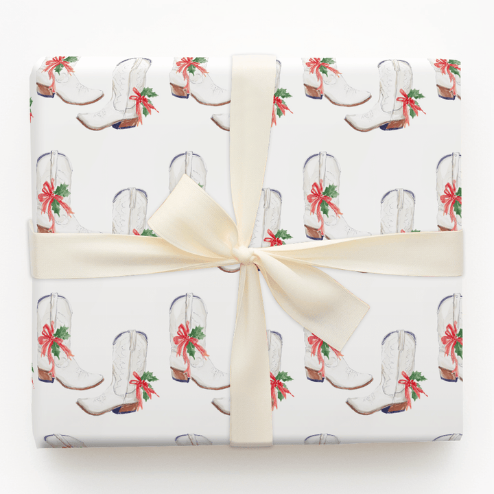 Mistletoe Spurs - Wrapping Paper - Aspen & Arlo