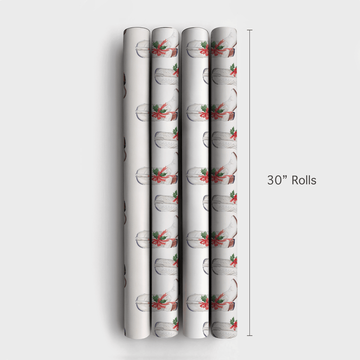 Mistletoe Spurs - Wrapping Paper - Aspen & Arlo