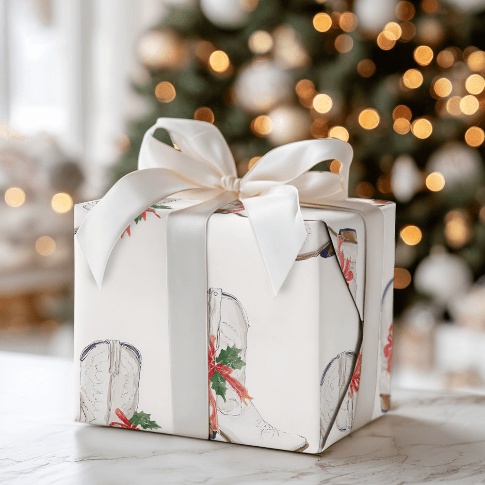 Mistletoe Spurs - Wrapping Paper - Aspen & Arlo