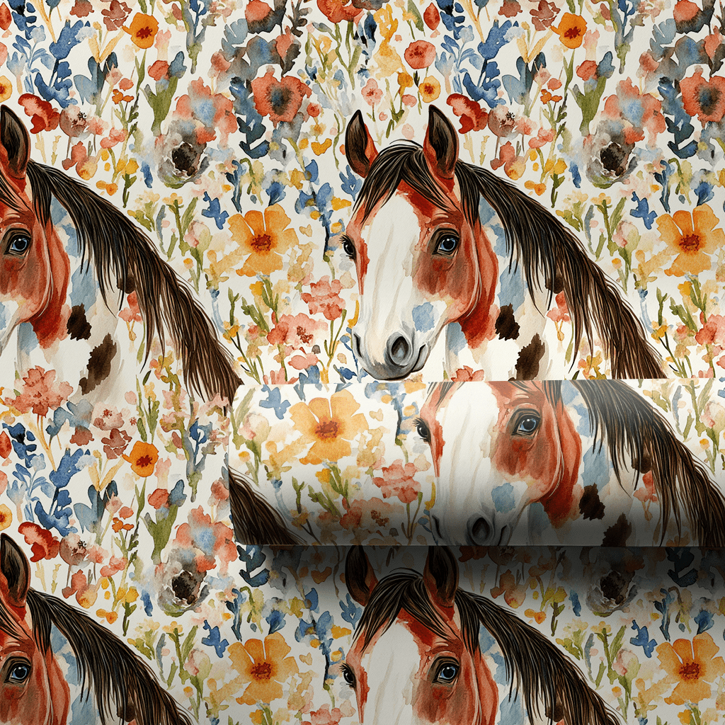 Garden Day with the American Paint - Wrapping Paper - Aspen & Arlo