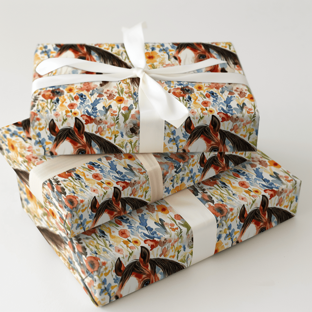 Garden Day with the American Paint - Wrapping Paper - Aspen & Arlo