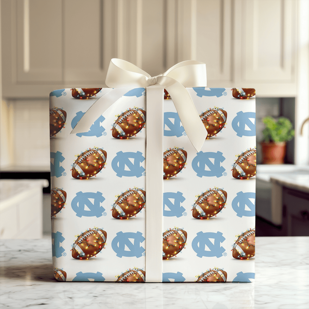 Tar Heel Tidings Touchdown - Wrapping Paper - Aspen & Arlo