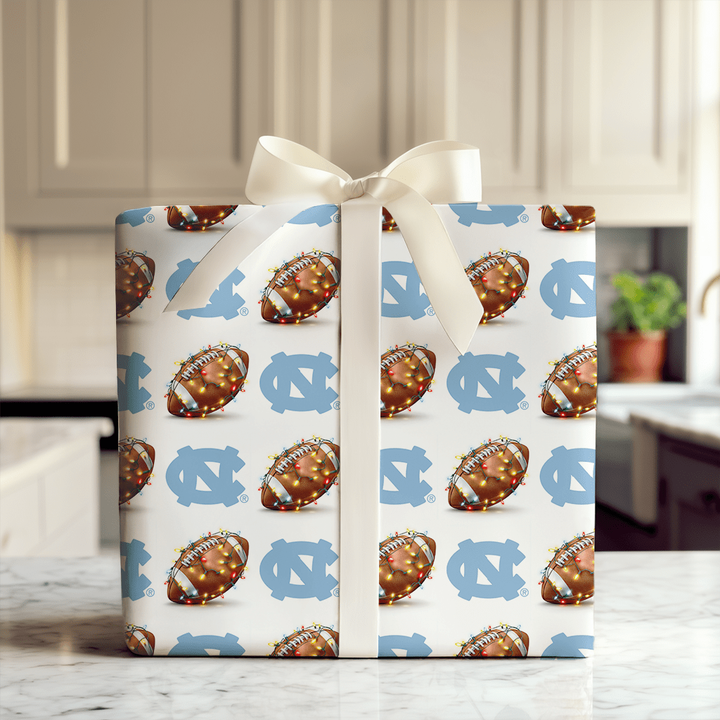 Tar Heel Tidings Touchdown - Wrapping Paper - Aspen & Arlo