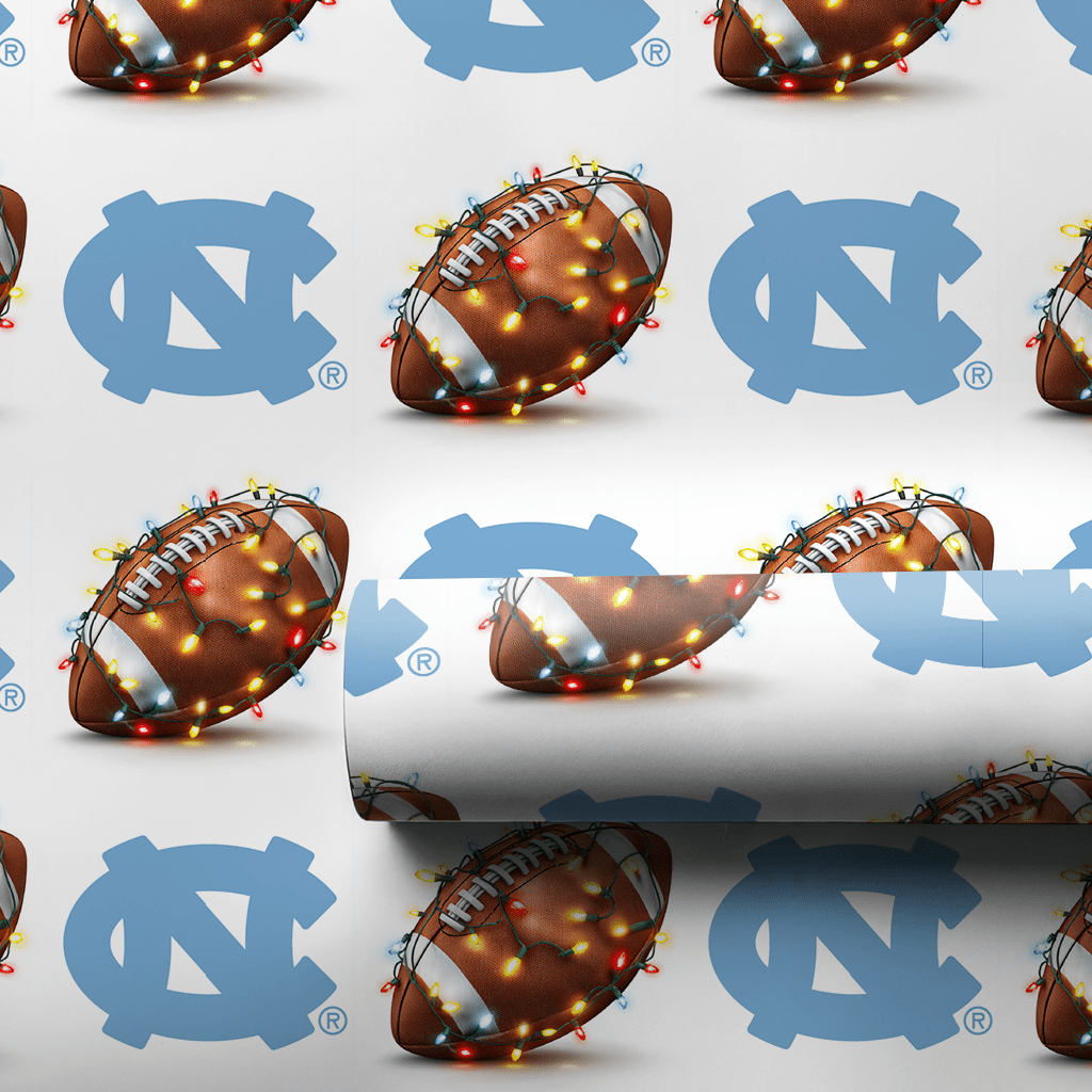 Tar Heel Tidings Touchdown - Wrapping Paper - Aspen & Arlo