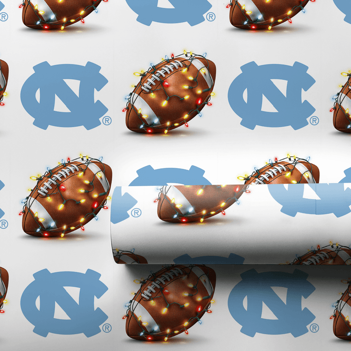 Tar Heel Tidings Touchdown - Wrapping Paper - Aspen & Arlo