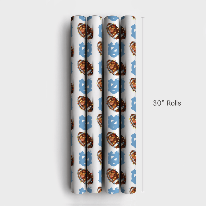 Tar Heel Tidings Touchdown - Wrapping Paper - Aspen & Arlo