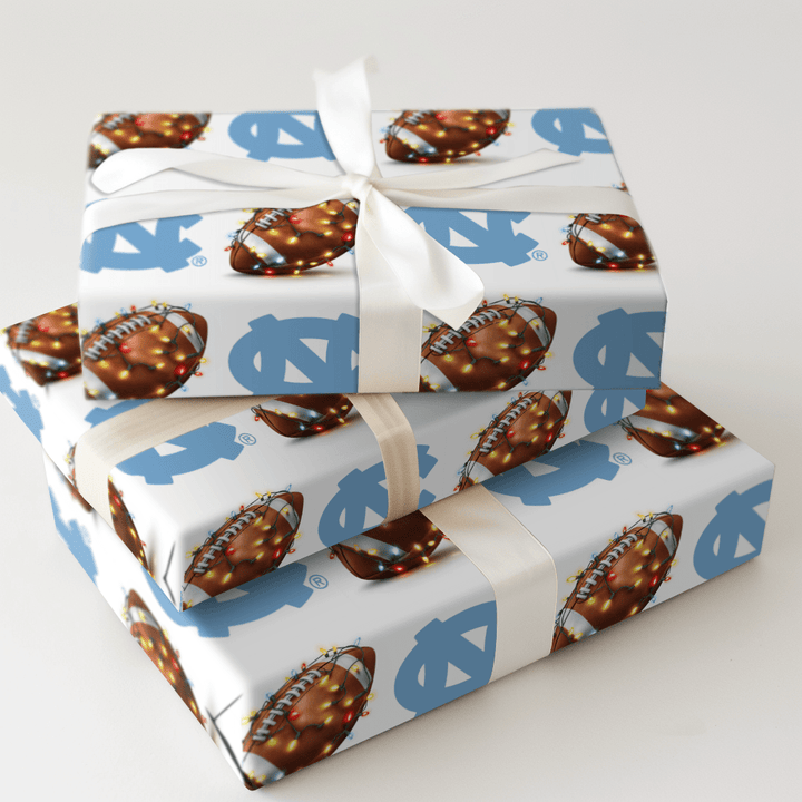Tar Heel Tidings Touchdown - Wrapping Paper - Aspen & Arlo