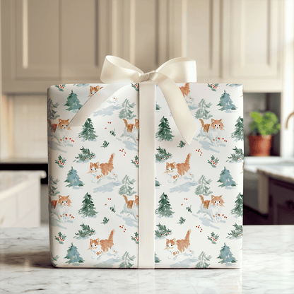 Meow In the Woods - Wrapping Paper - Aspen & Arlo