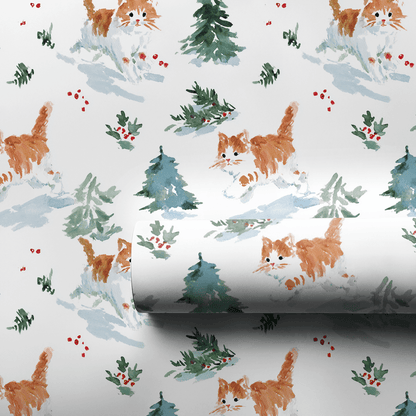 Meow In the Woods - Wrapping Paper - Aspen & Arlo