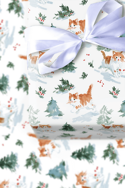 Meow In the Woods - Wrapping Paper - Aspen & Arlo