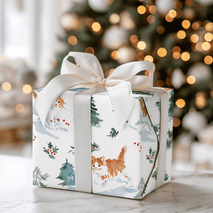 Meow In the Woods - Wrapping Paper - Aspen & Arlo