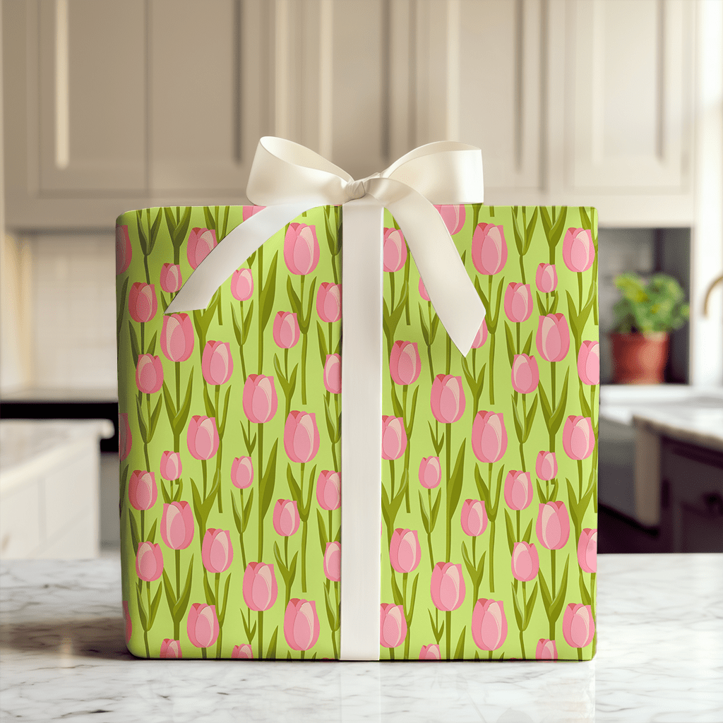 Too Lip Pink - Wrapping Paper - Aspen & Arlo