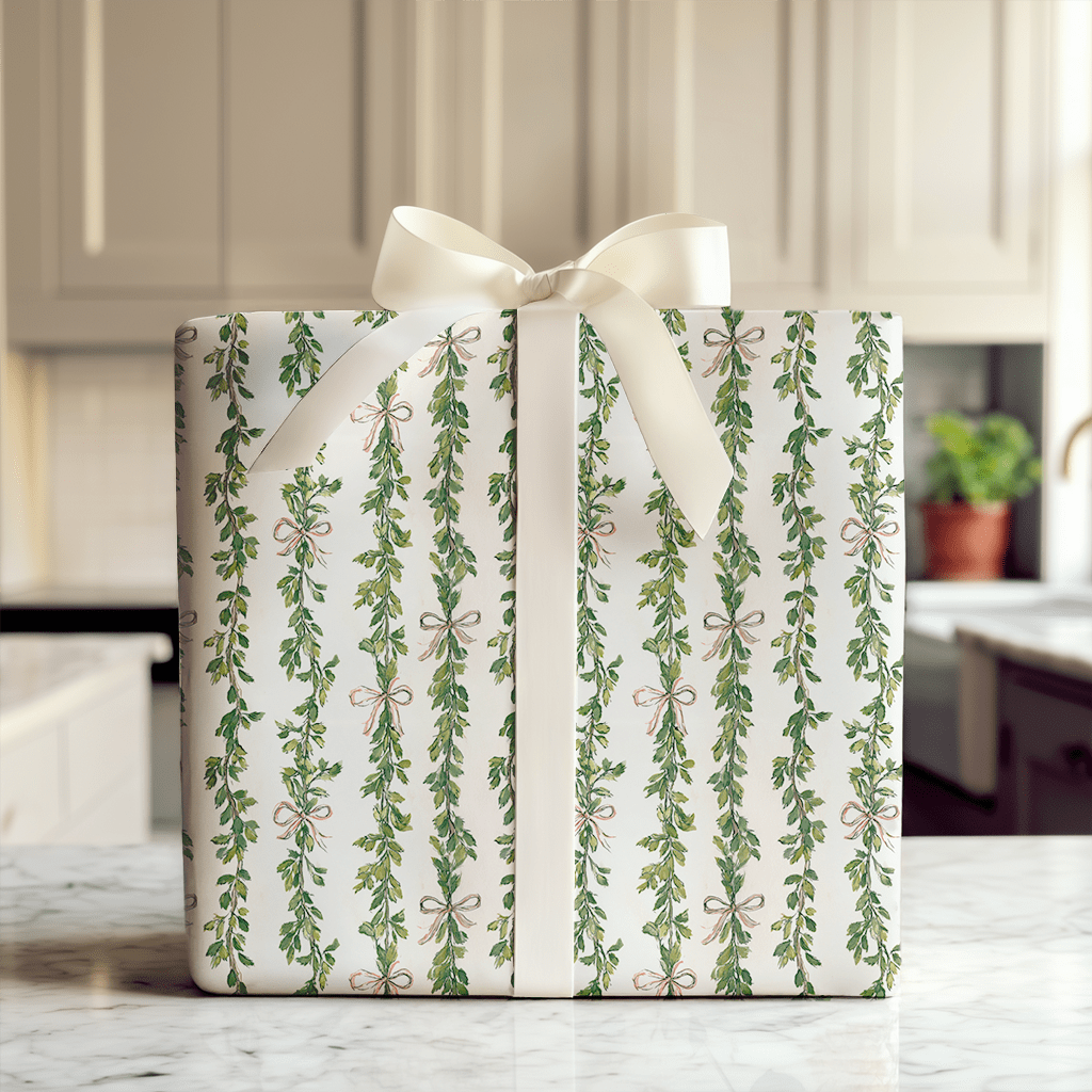 Rosy Ribbon - Wrapping Paper - Aspen & Arlo