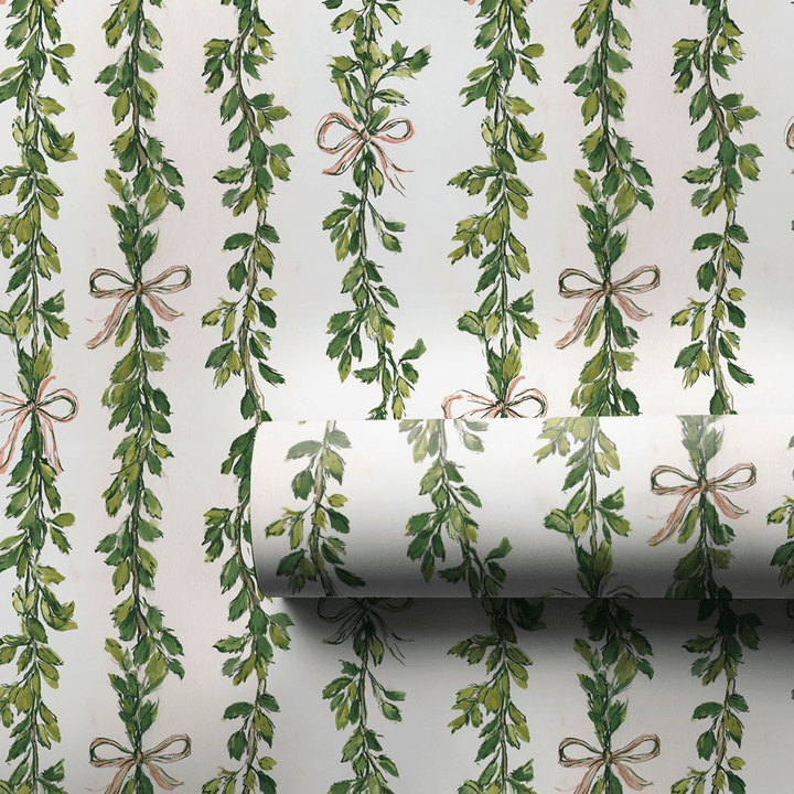 Rosy Ribbon - Wrapping Paper - Aspen & Arlo