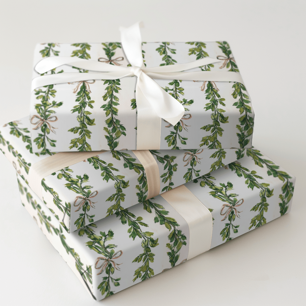 Rosy Ribbon - Wrapping Paper - Aspen & Arlo