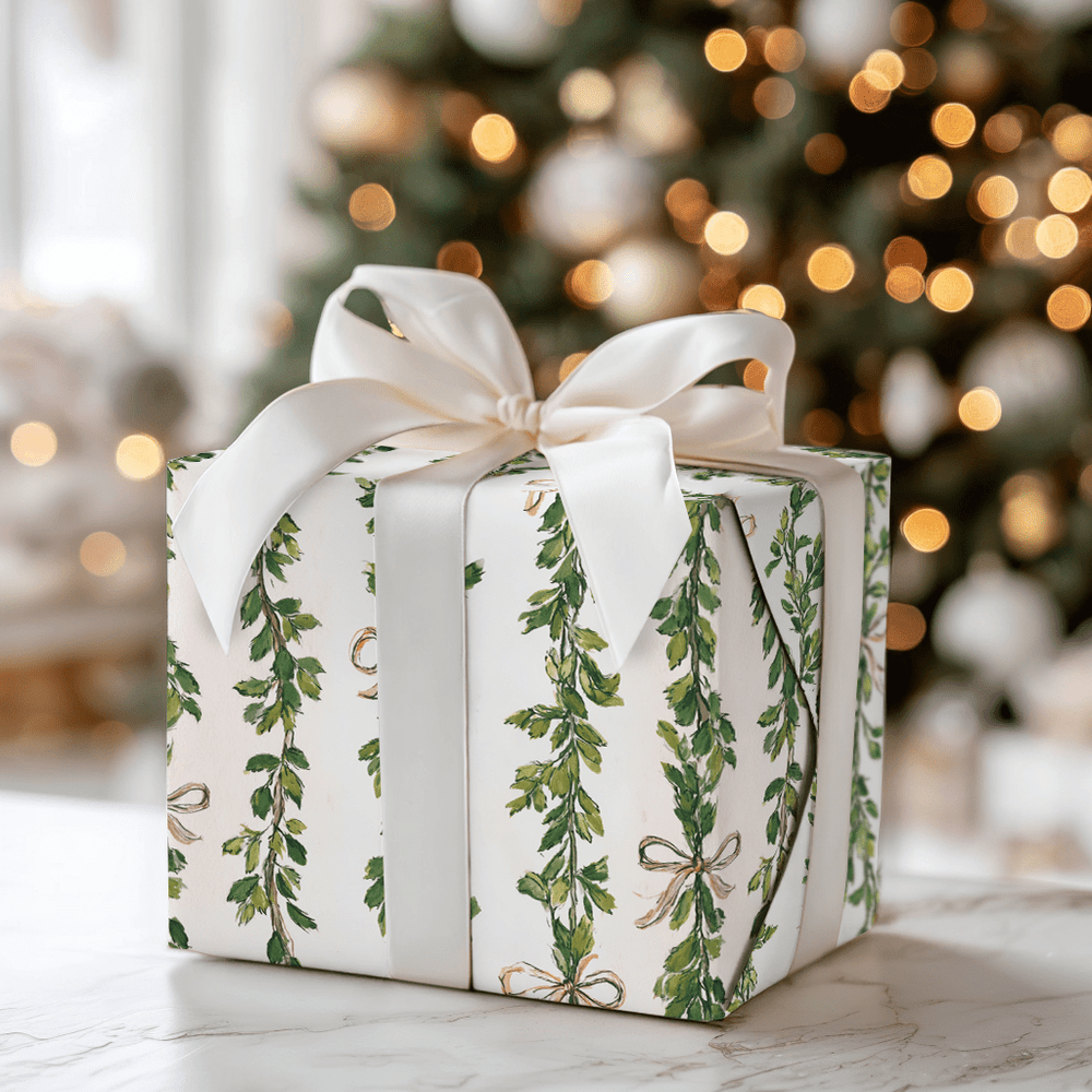 Rosy Ribbon - Wrapping Paper - Aspen & Arlo