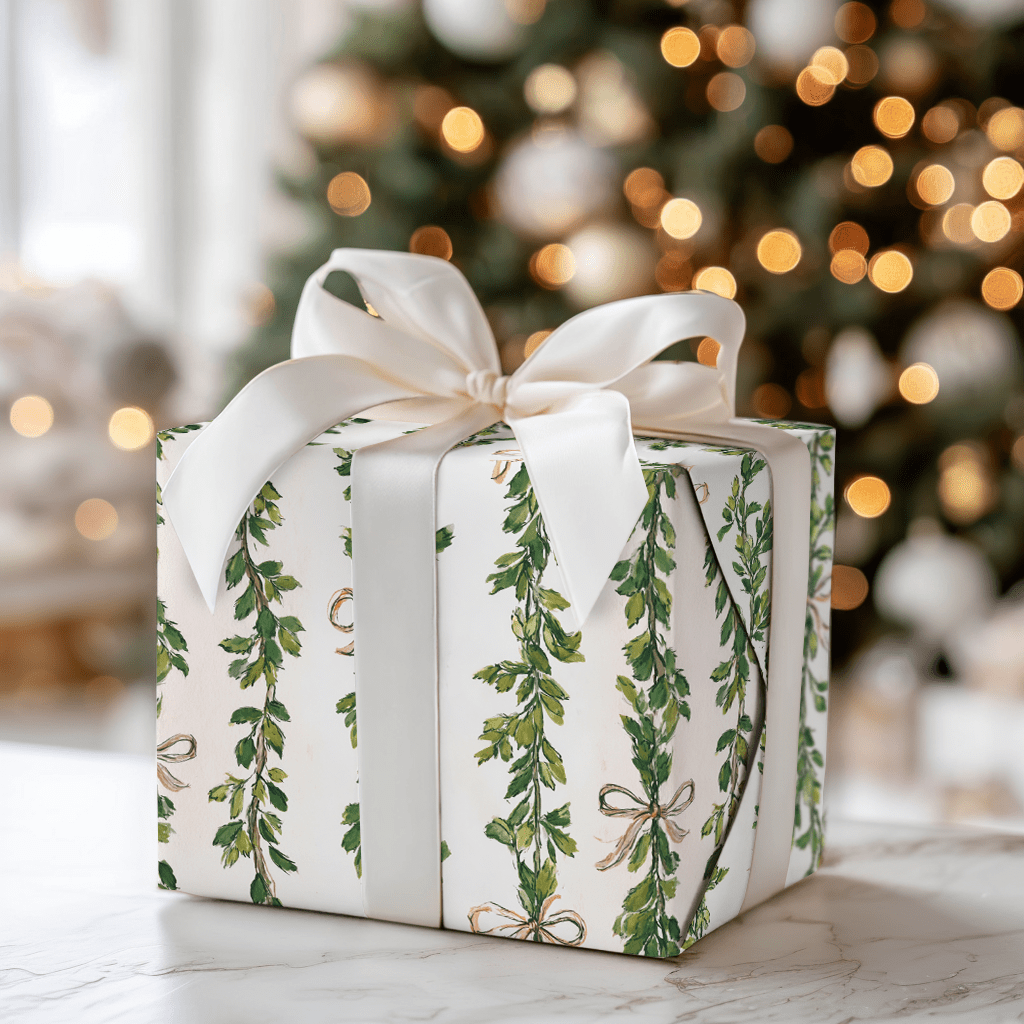 Rosy Ribbon - Wrapping Paper - Aspen & Arlo