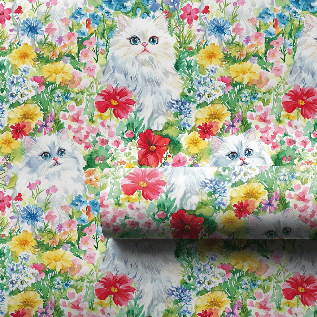 Garden Day with the Persian - Wrapping Paper - Aspen & Arlo