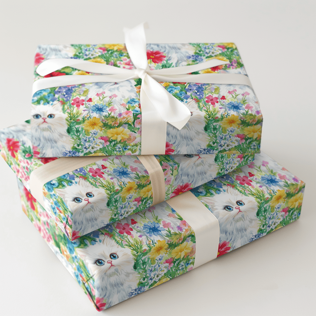 Garden Day with the Persian - Wrapping Paper - Aspen & Arlo