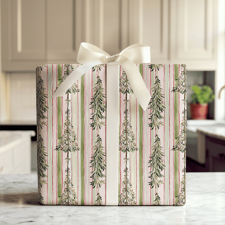 Cheery Bubblegum Garland - Wrapping Paper - Aspen & Arlo