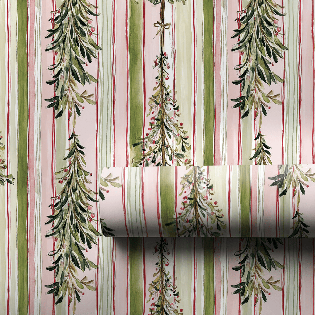 Cheery Bubblegum Garland - Wrapping Paper - Aspen & Arlo