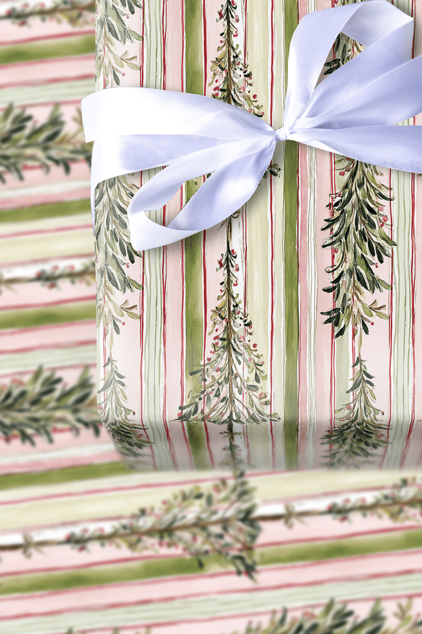 Cheery Bubblegum Garland - Wrapping Paper - Aspen & Arlo