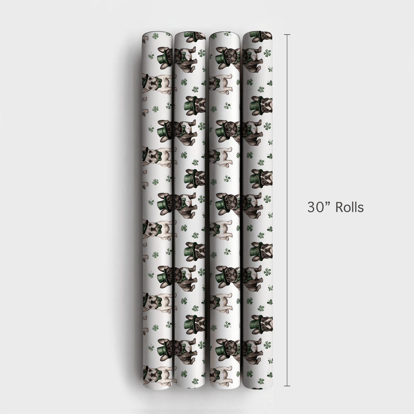 Leprechaun Frenchies - Wrapping Paper - Aspen & Arlo