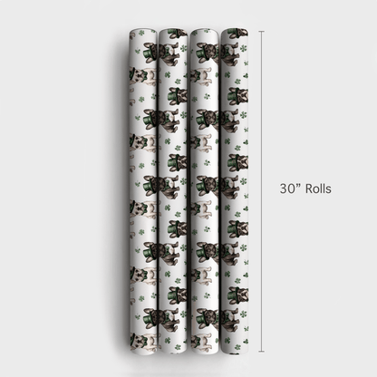 Leprechaun Frenchies - Wrapping Paper - Aspen & Arlo