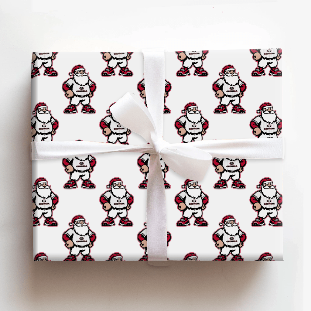 Santa’s Starting Nine in Athens - Wrapping Paper - Aspen & Arlo