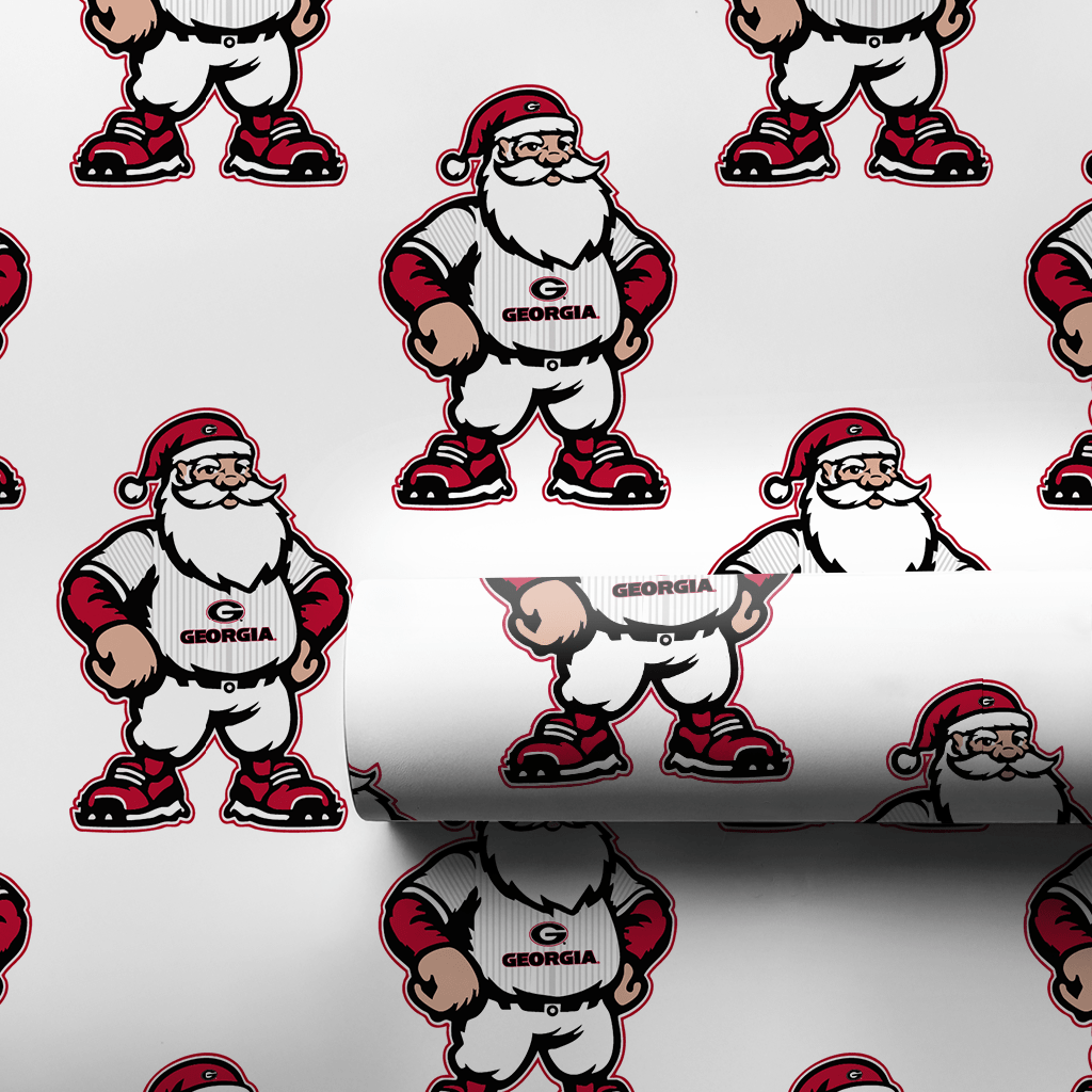 Santa’s Starting Nine in Athens - Wrapping Paper - Aspen & Arlo