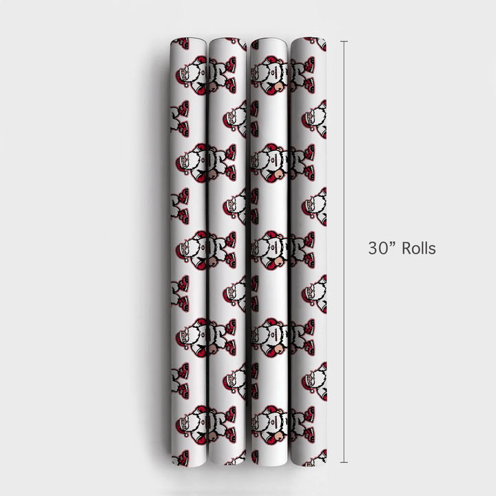 Santa’s Starting Nine in Athens - Wrapping Paper - Aspen & Arlo