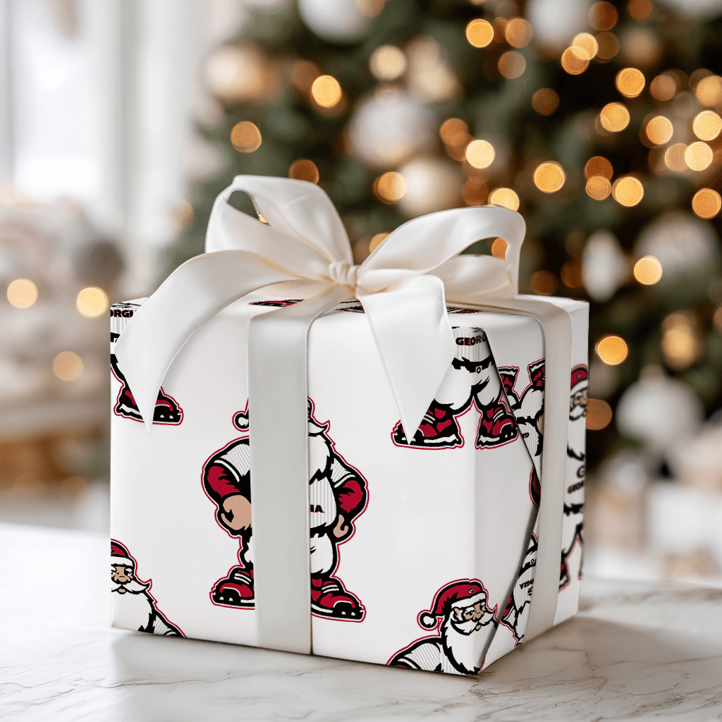 Santa’s Starting Nine in Athens - Wrapping Paper - Aspen & Arlo