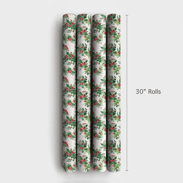 Wrapped In Holly - Wrapping Paper - Aspen & Arlo