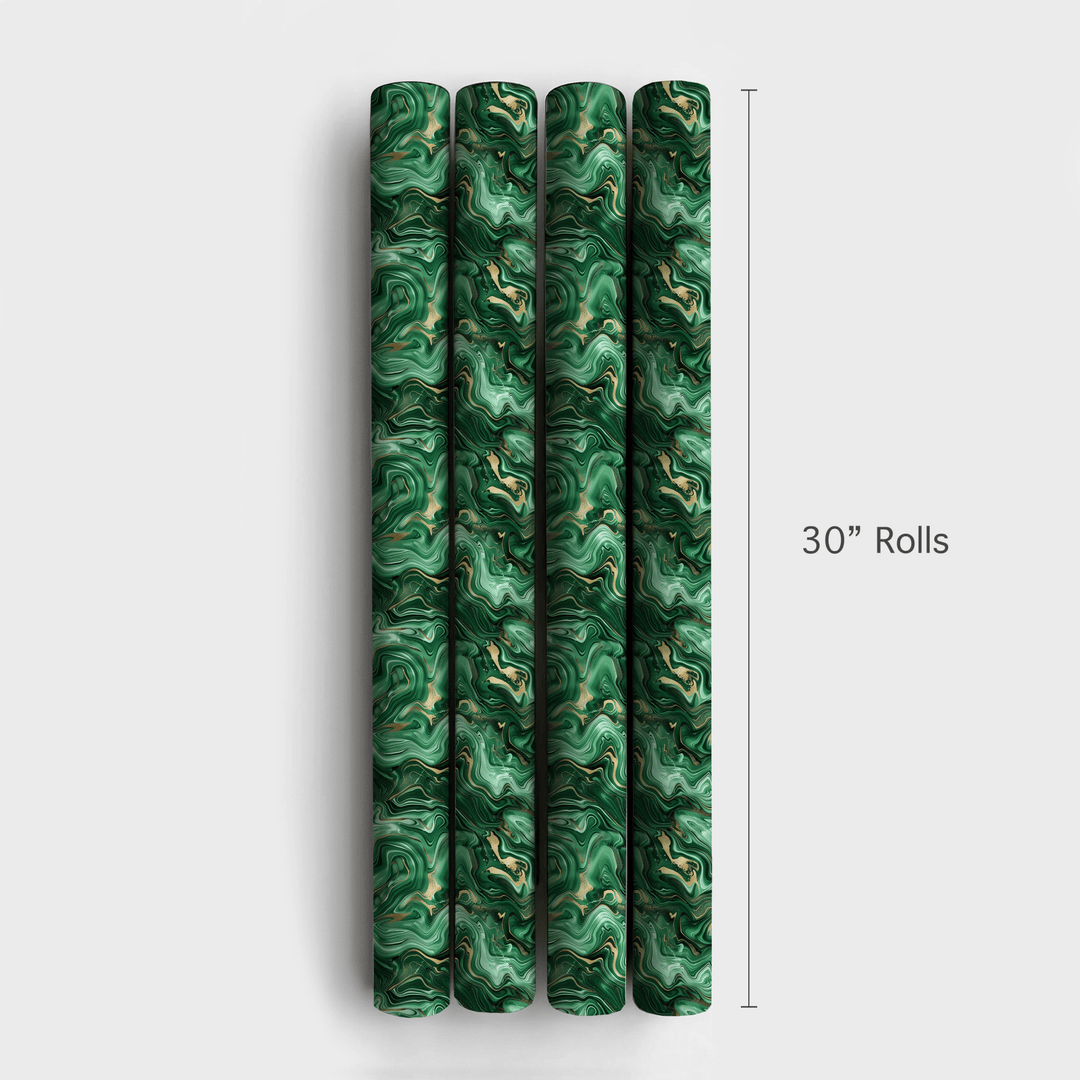 Wicked Rapping Paper Wicked Wrapping Paper: Abstract Green Gift Wrap – Aspen & Arlo