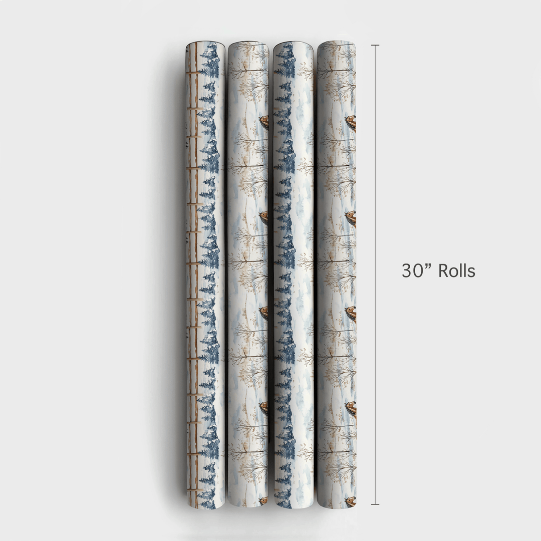 Snow Day for American Quarter Horse - Wrapping Paper - Aspen & Arlo
