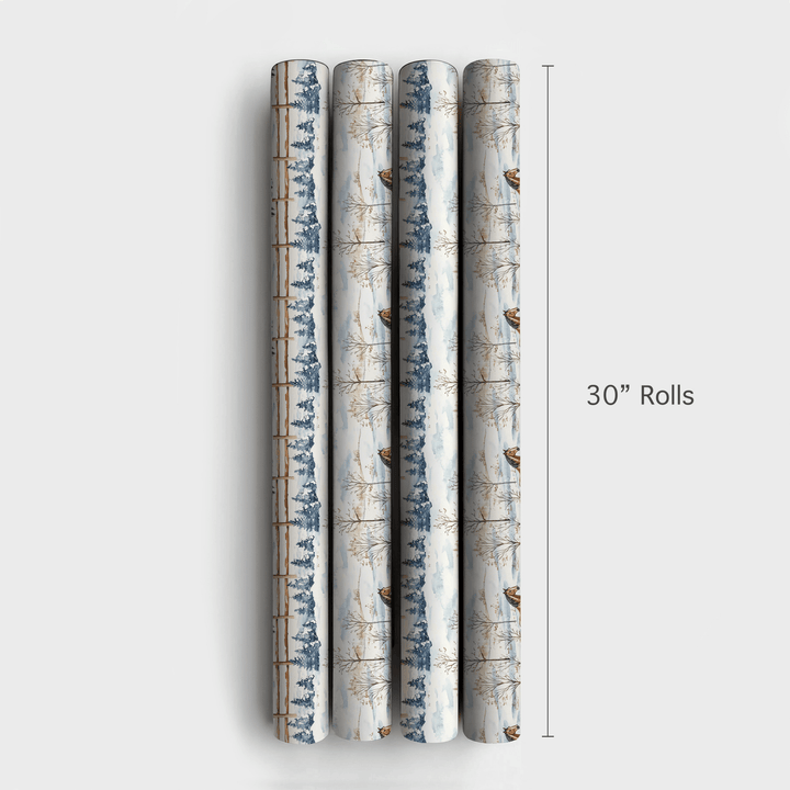 Snow Day for American Quarter Horse - Wrapping Paper - Aspen & Arlo