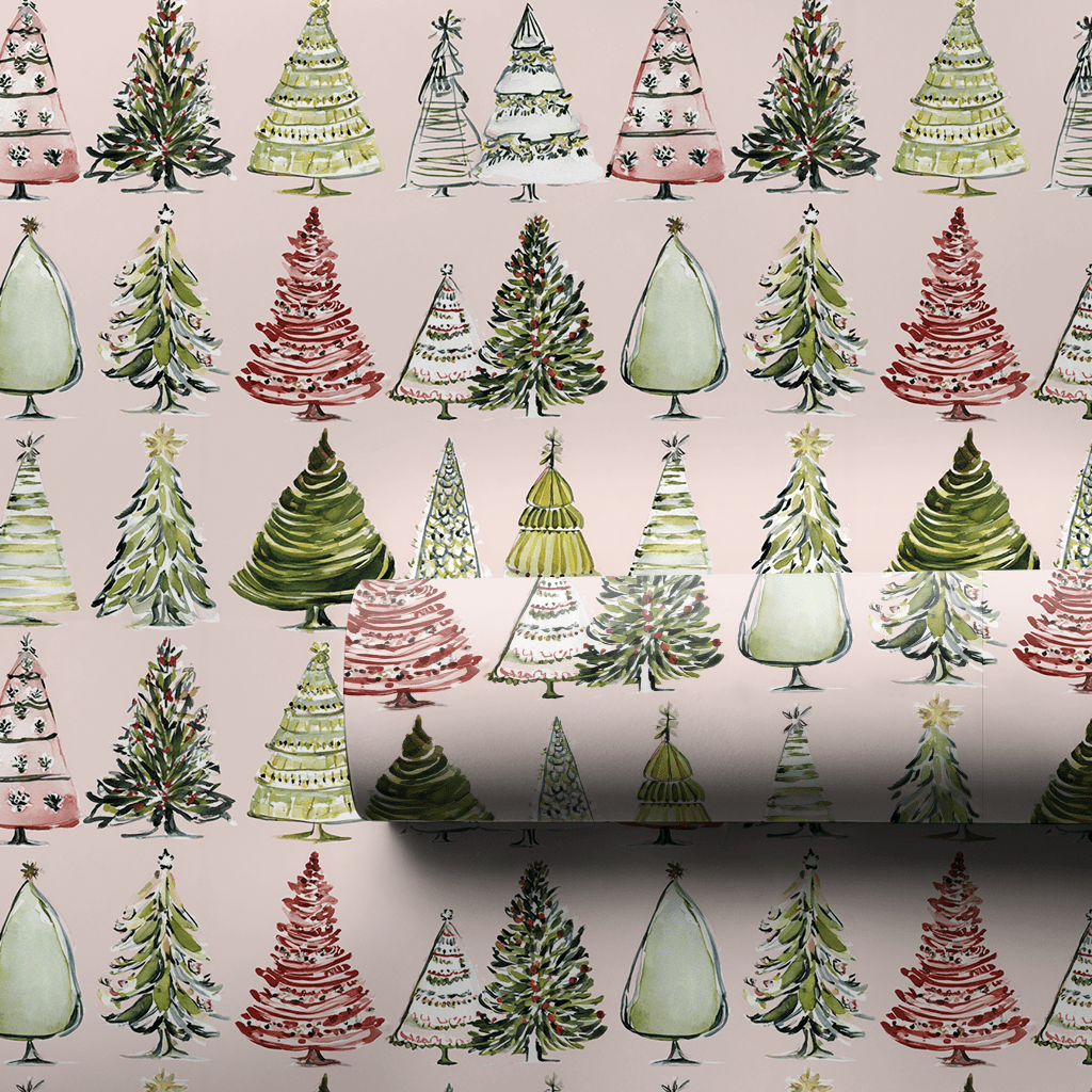 Pink North Pole - Wrapping Paper - Aspen & Arlo