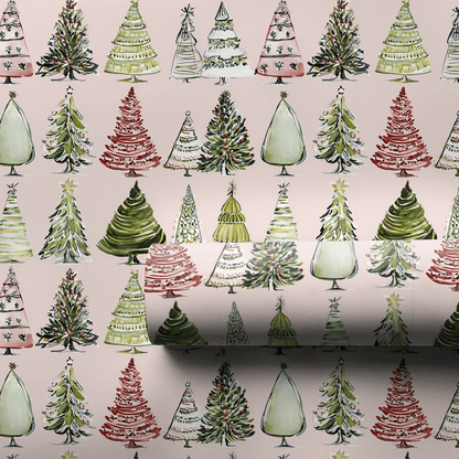 Pink North Pole - Wrapping Paper - Aspen & Arlo