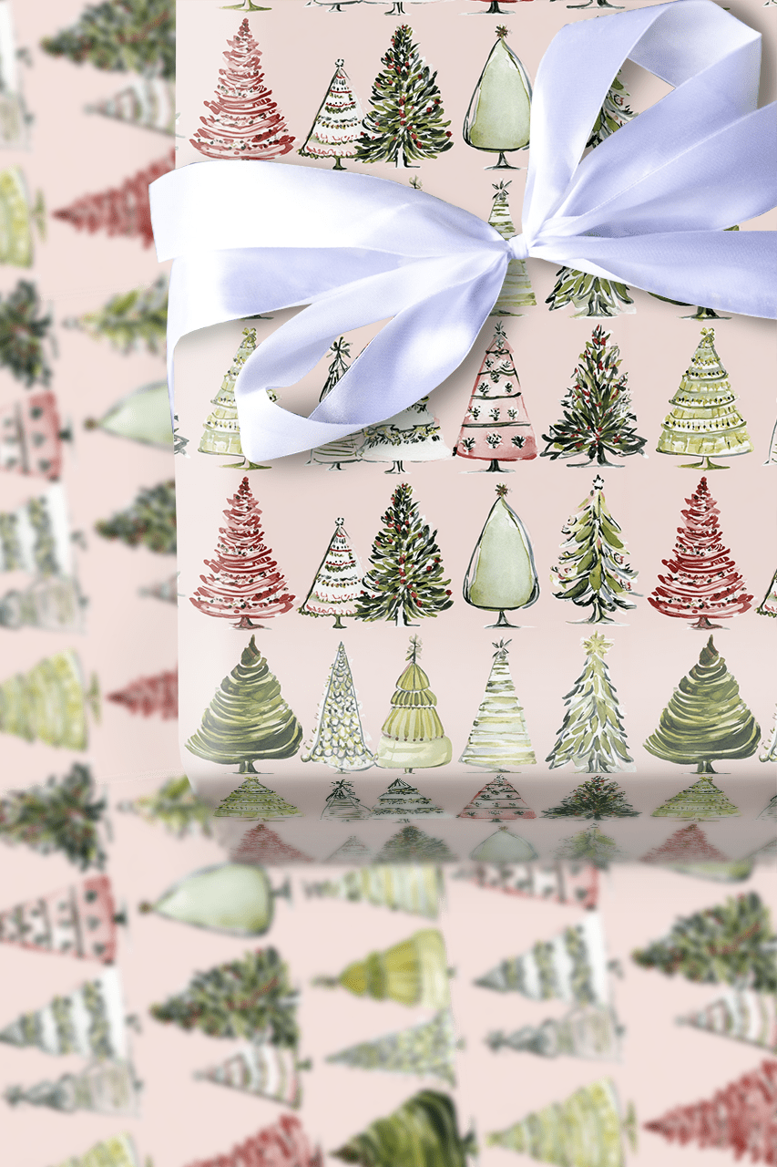 Pink North Pole - Wrapping Paper - Aspen & Arlo