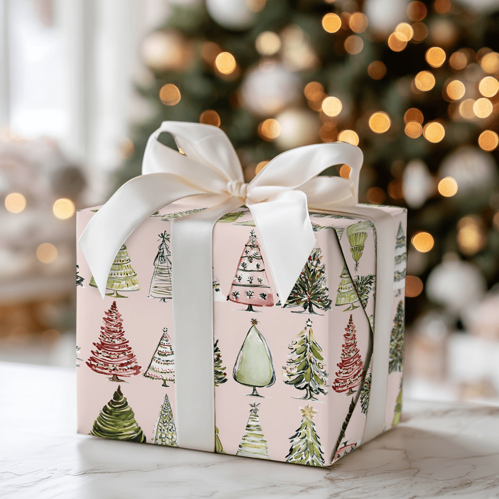 Pink North Pole - Wrapping Paper - Aspen & Arlo